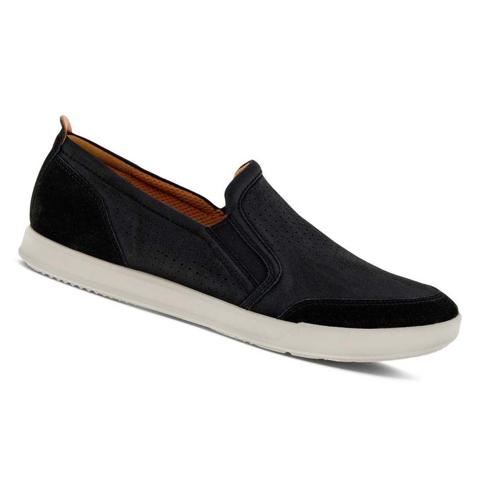 Pánské Boty Casual Ecco Collin 2.0 Retro Slip-on Černé | CZ 465HAP